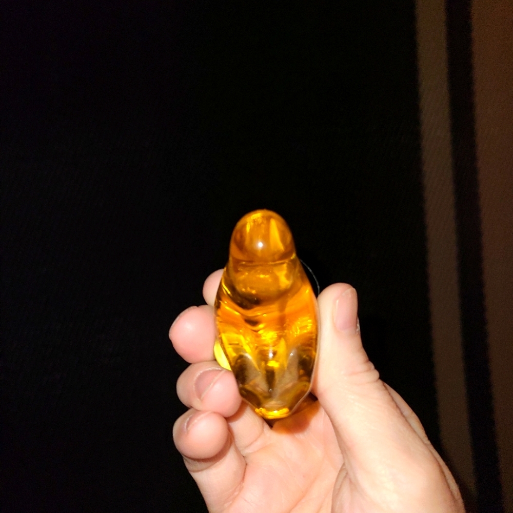 Titan Art Glass Golden Canary, signed Ward 1989 - Picture 6 of 8